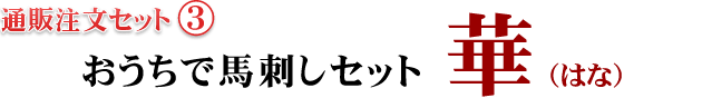 通販注文セット[3] おうちで馬刺しセット 華(はな)