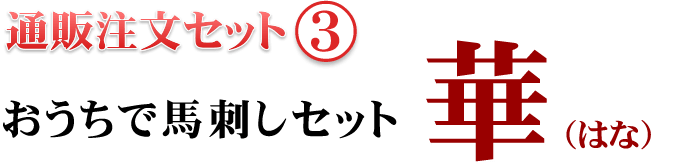 通販注文セット[3] おうちで馬刺しセット 華(はな)