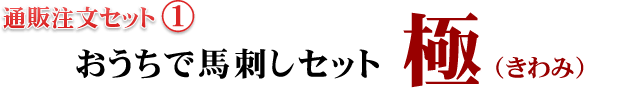 通販注文セット[1] おうちで馬刺しセット 極(きわみ)