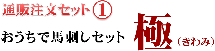 通販注文セット[1] おうちで馬刺しセット 極(きわみ)